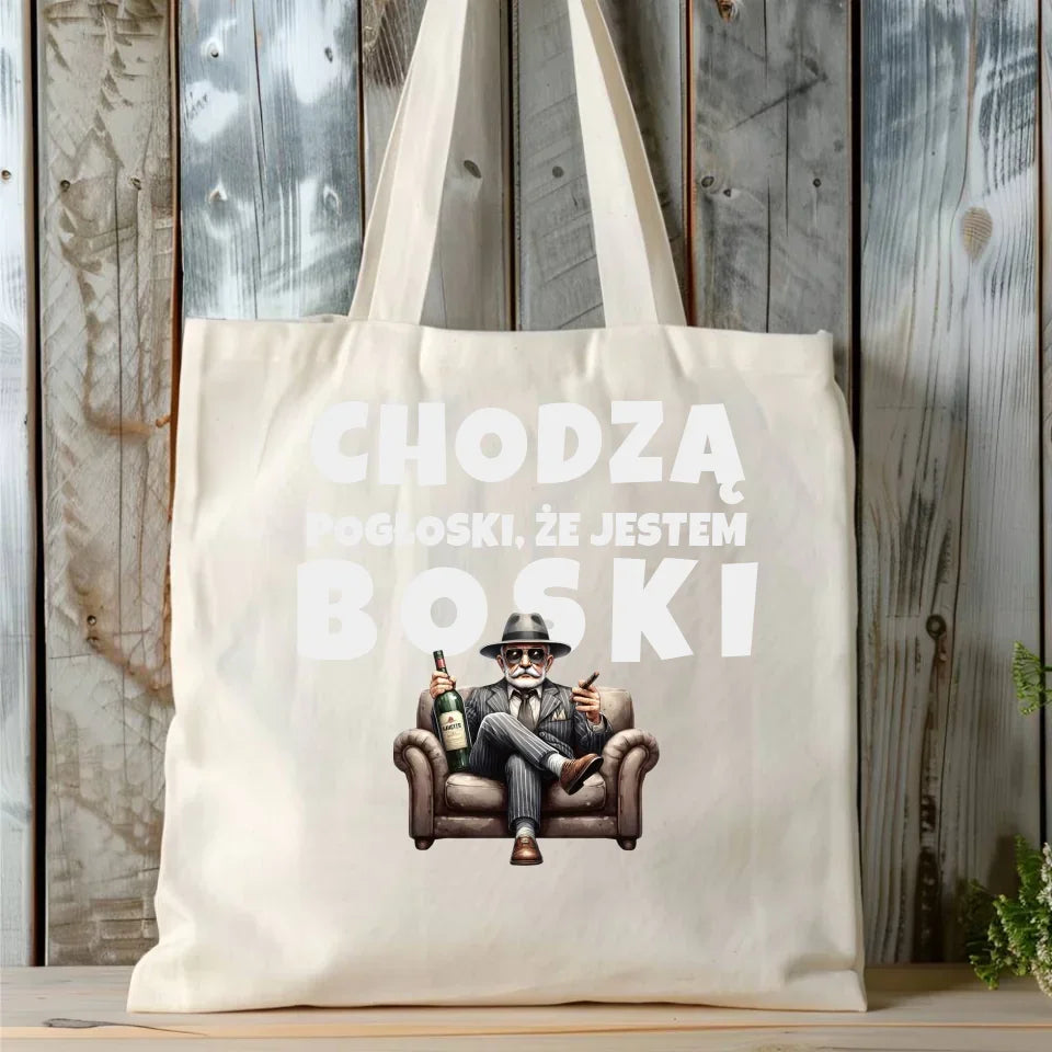 Chodzą pogłoski, że jestem boski | Torba dla dziadka D16 - StoryCups.pl