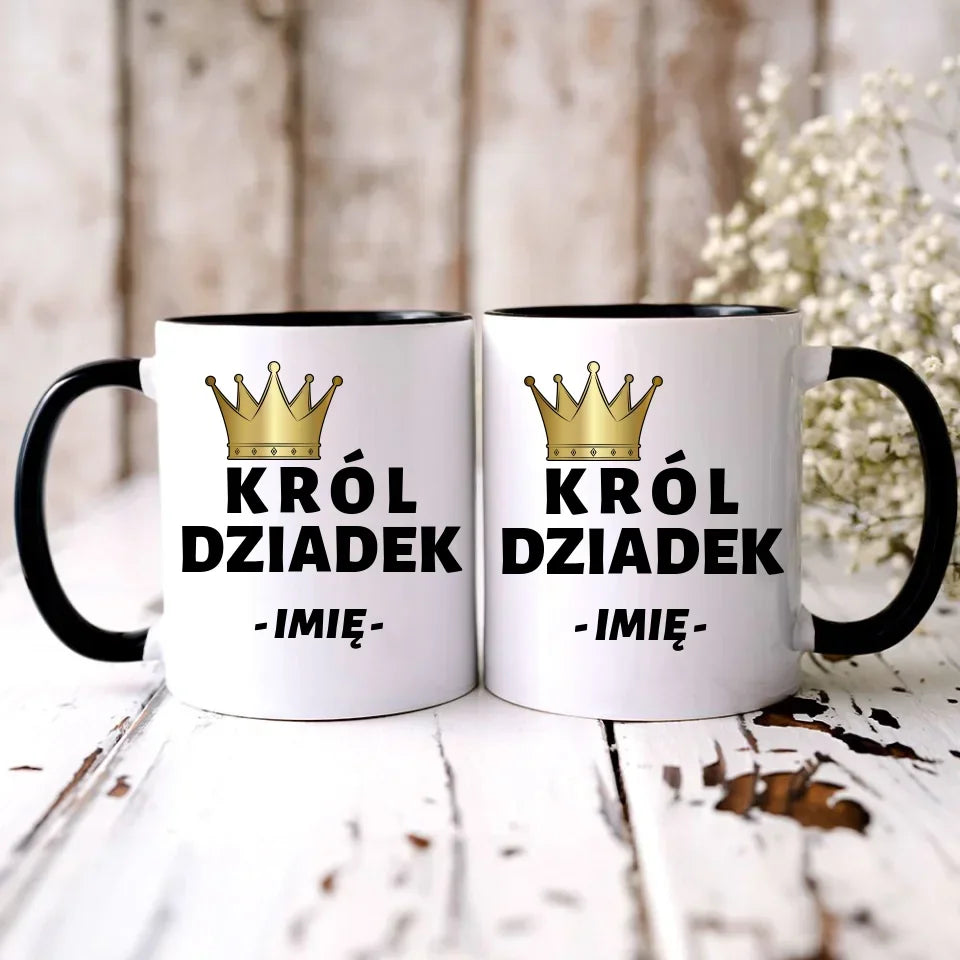 Król Dziadek | Kubek z imieniem dla dziadka D17 - StoryCups.pl