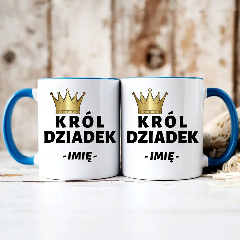 Król Dziadek | Kubek z imieniem dla dziadka D17 - StoryCups.pl