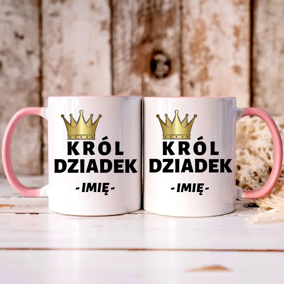 Król Dziadek | Kubek z imieniem dla dziadka D17 - StoryCups.pl