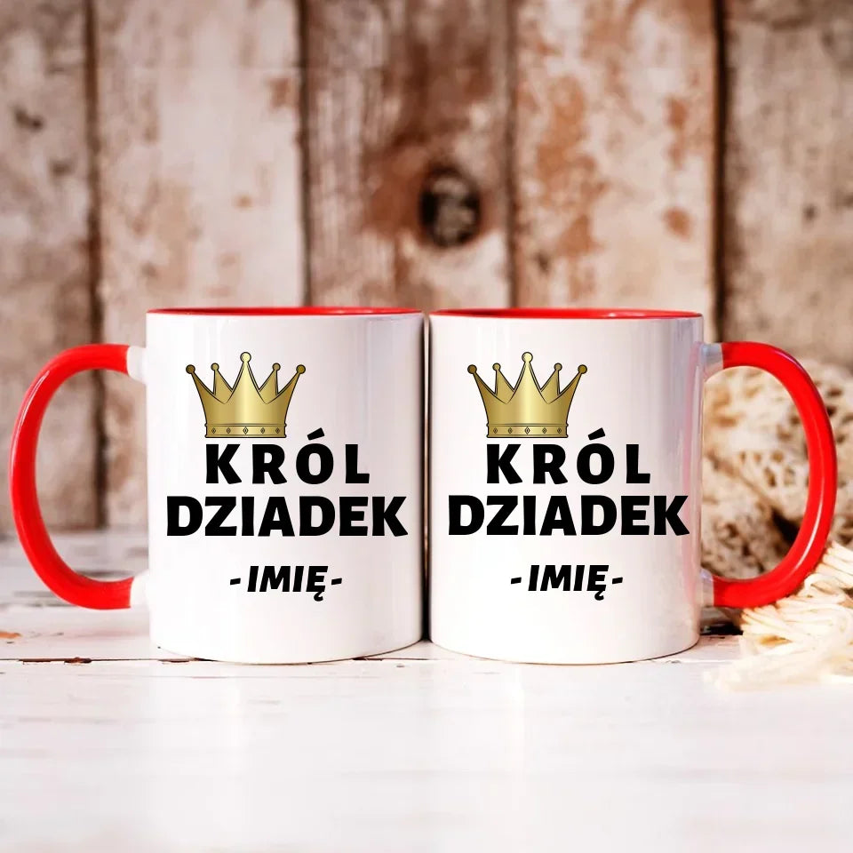 Król Dziadek | Kubek z imieniem dla dziadka D17 - StoryCups.pl