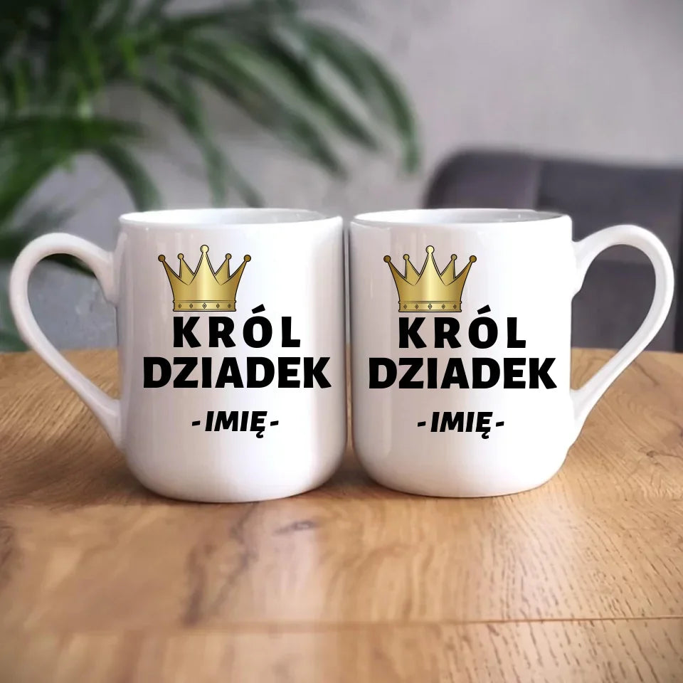 Król Dziadek | Kubek z imieniem dla dziadka D17 - StoryCups.pl