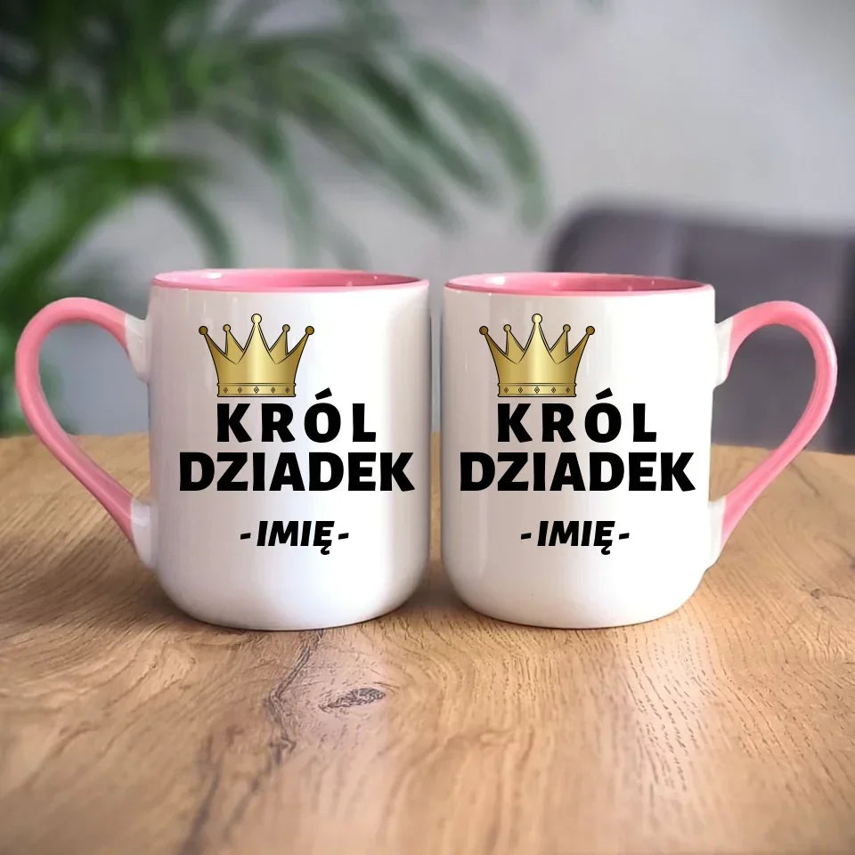 Król Dziadek | Kubek z imieniem dla dziadka D17 - StoryCups.pl