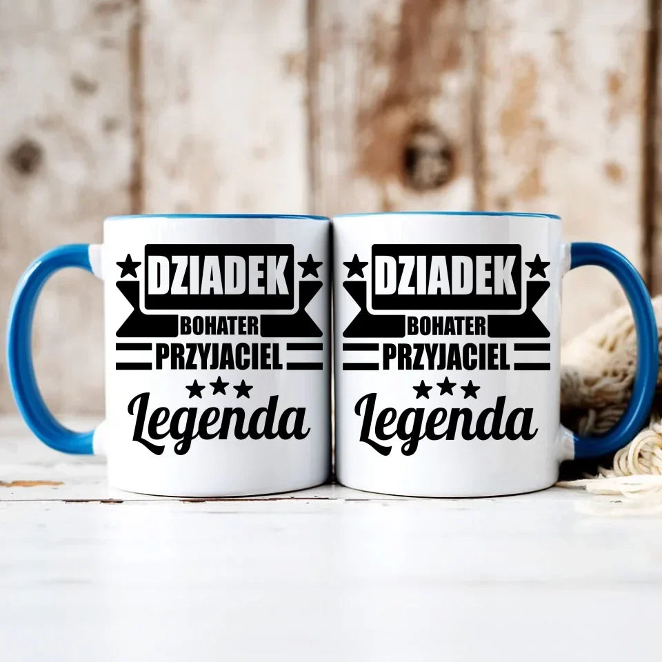 Dziadek Legenda | Kubek dla dziadka D20 - StoryCups.pl