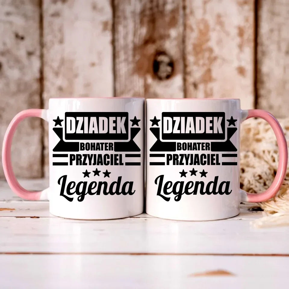 Dziadek Legenda | Kubek dla dziadka D20 - StoryCups.pl