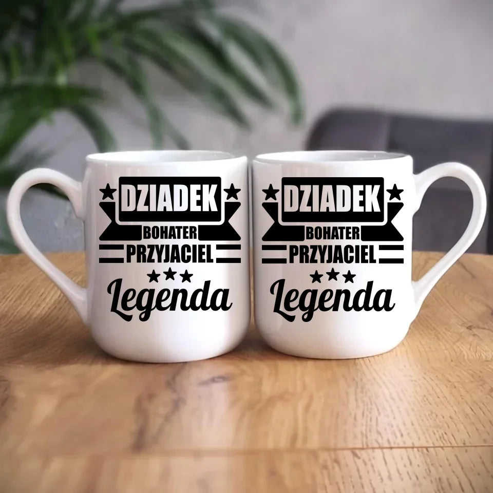 Dziadek Legenda | Kubek dla dziadka D20 - StoryCups.pl