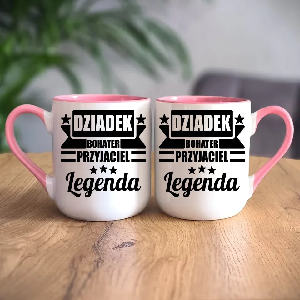Dziadek Legenda | Kubek dla dziadka D20 - StoryCups.pl