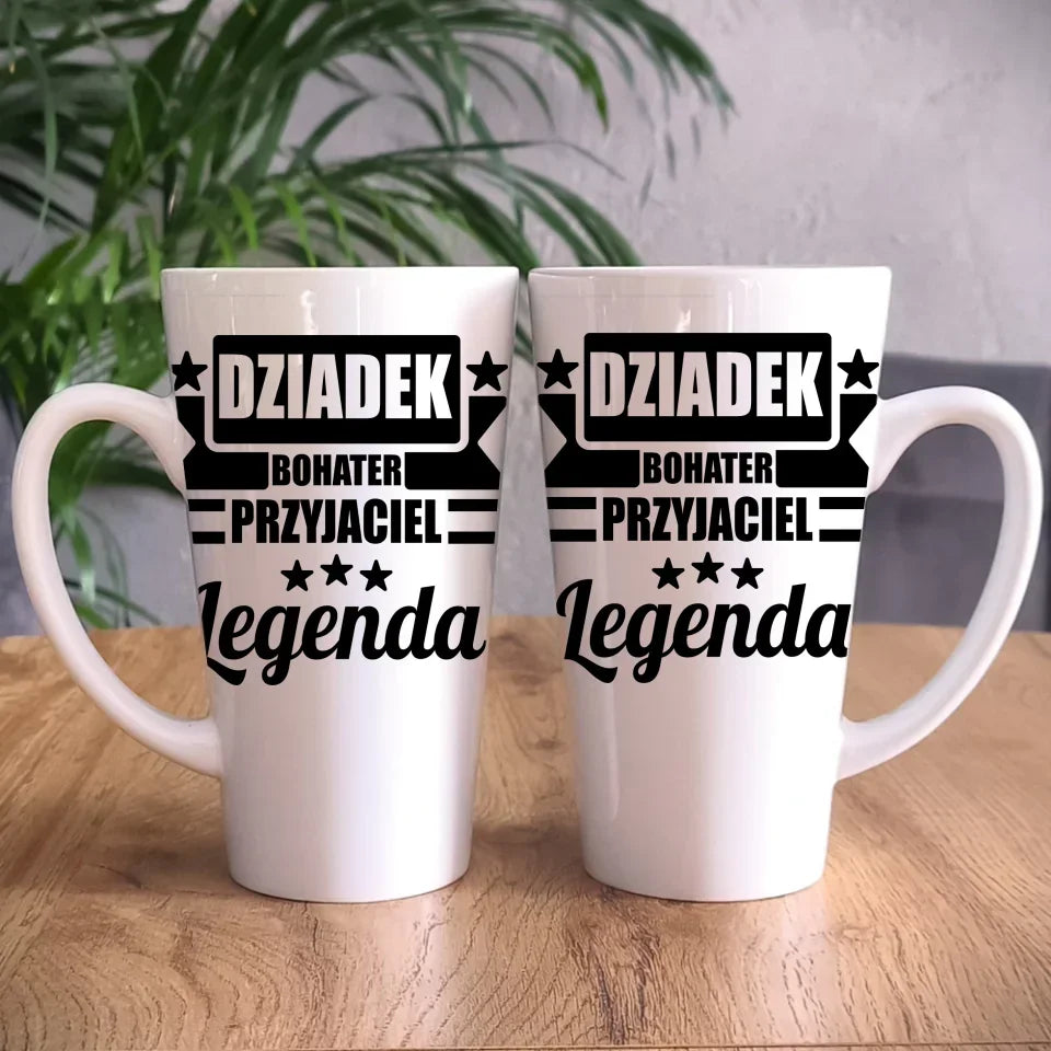 Dziadek Legenda | Kubek dla dziadka D20 - StoryCups.pl