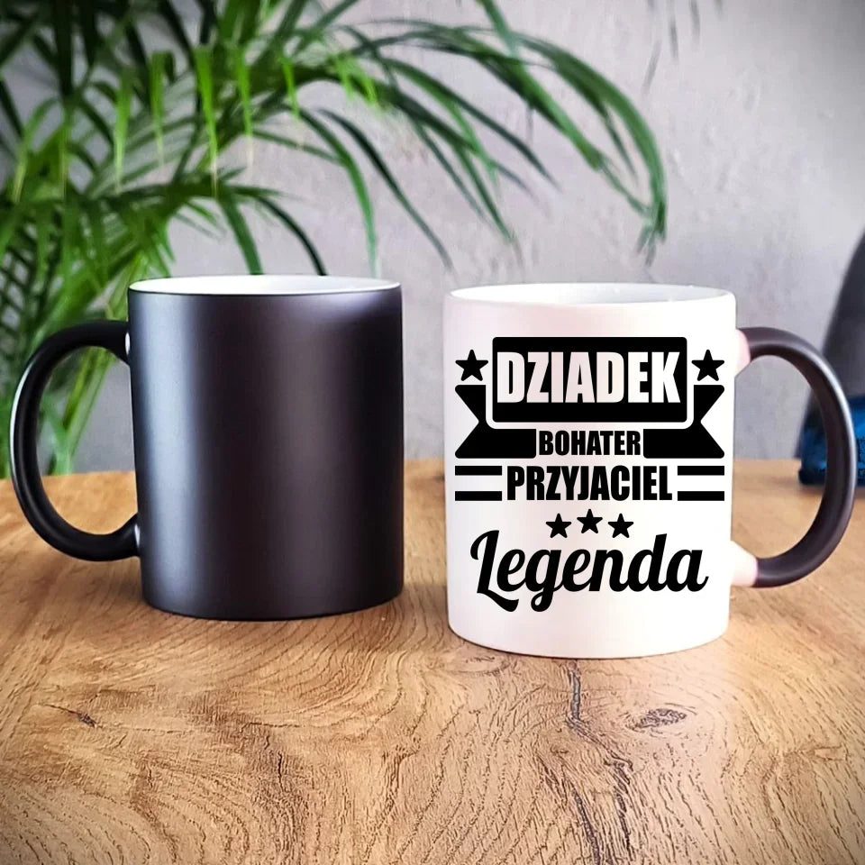 Dziadek Legenda | Kubek dla dziadka D20 - StoryCups.pl