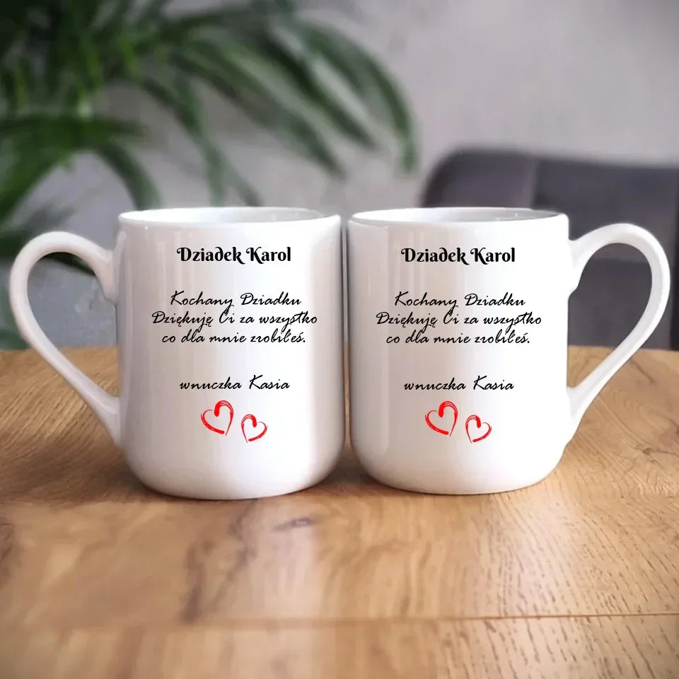 Kochany Dziadku | Personalizowany kubek dla dziadka D21 - StoryCups.pl