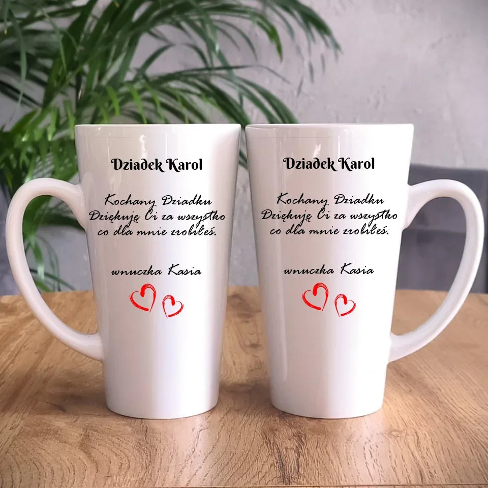Kochany Dziadku | Personalizowany kubek dla dziadka D21 - StoryCups.pl