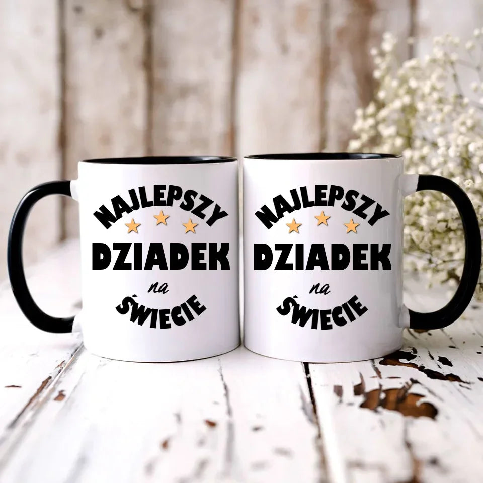 Najlepszy dziadek na świecie | Kubek dla dziadka D23 - StoryCups.pl