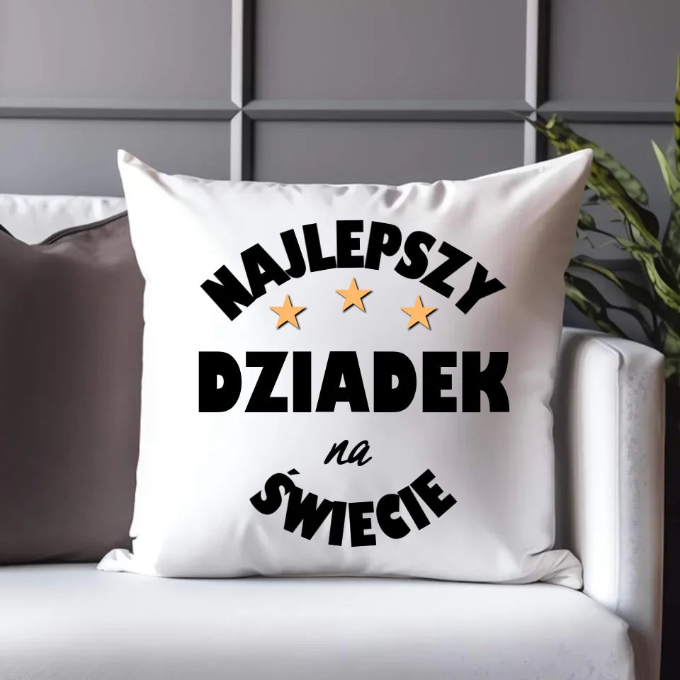 Poduszka dla dziadka - prezent na Dzień Dziadka, urodziny, Święta