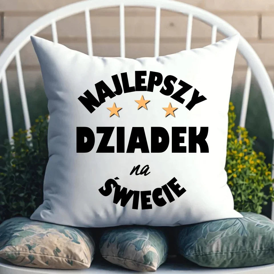 Najlepszy dziadek na świecie | Poduszka dla dziadka D23 - StoryCups.pl