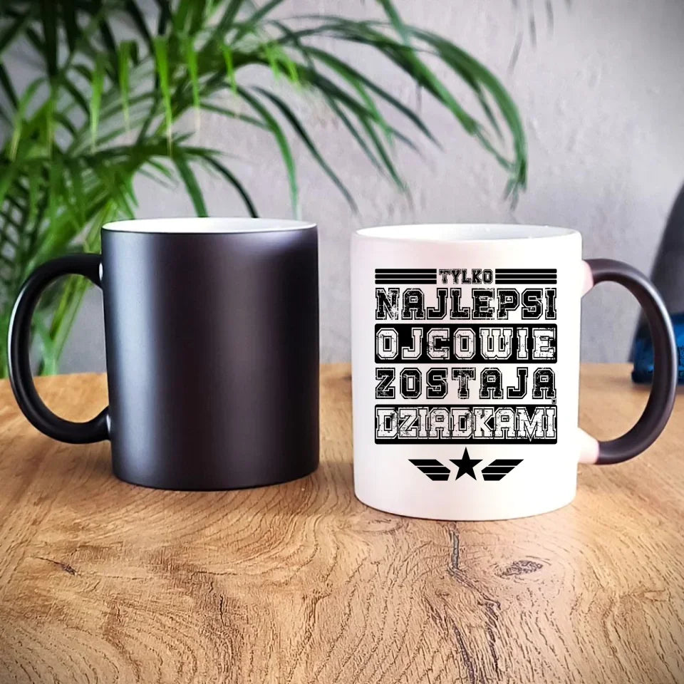 Tylko najlepsi ojcowie zostają dziadkami | Kubek dla dziadka D25 - StoryCups.pl