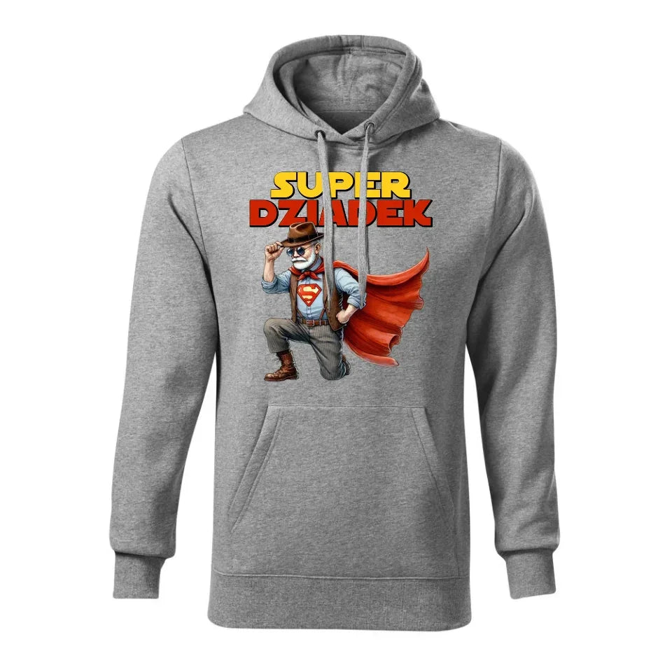 Super Dziadek | Bluza męska z kapturem dla dziadka D29 - StoryCups.pl