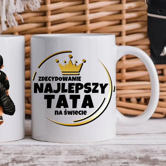 Personalizowany kubek dla taty prezent na Dzień Ojca Święta Urodziny