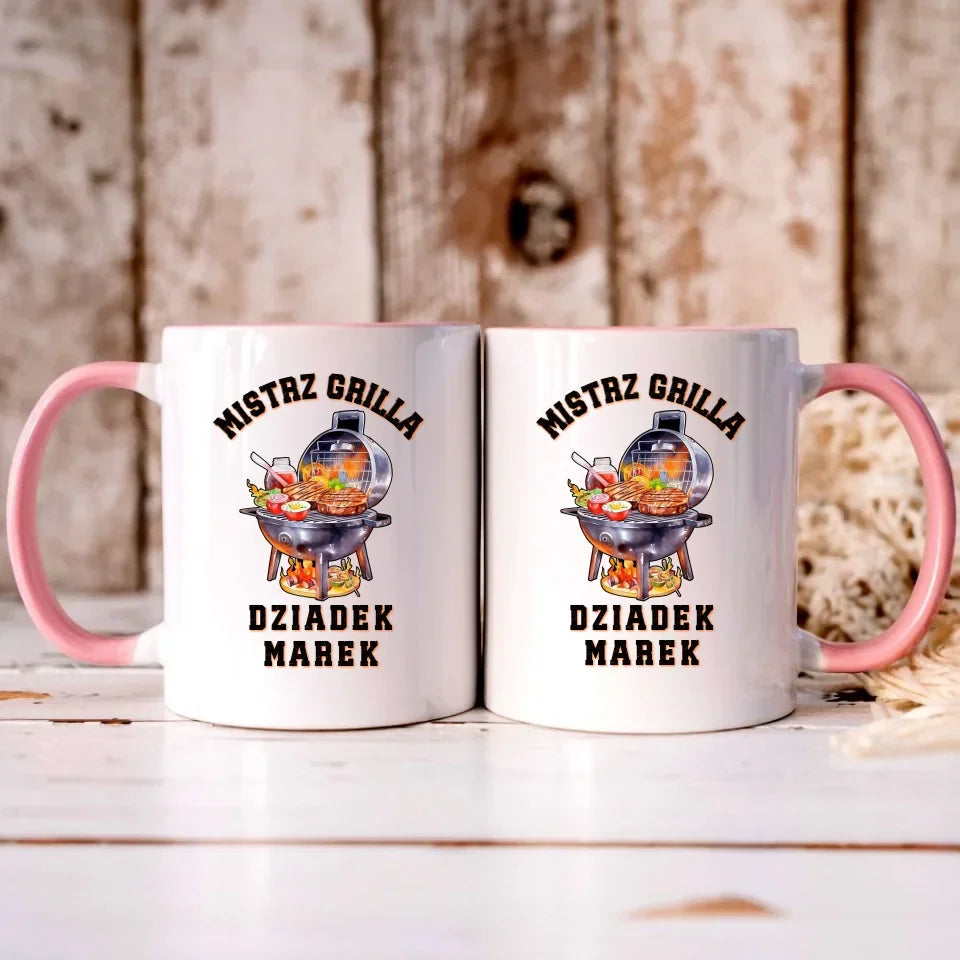 Dziadek mistrz grilla | Kubek dla dziadka D33 - StoryCups.pl