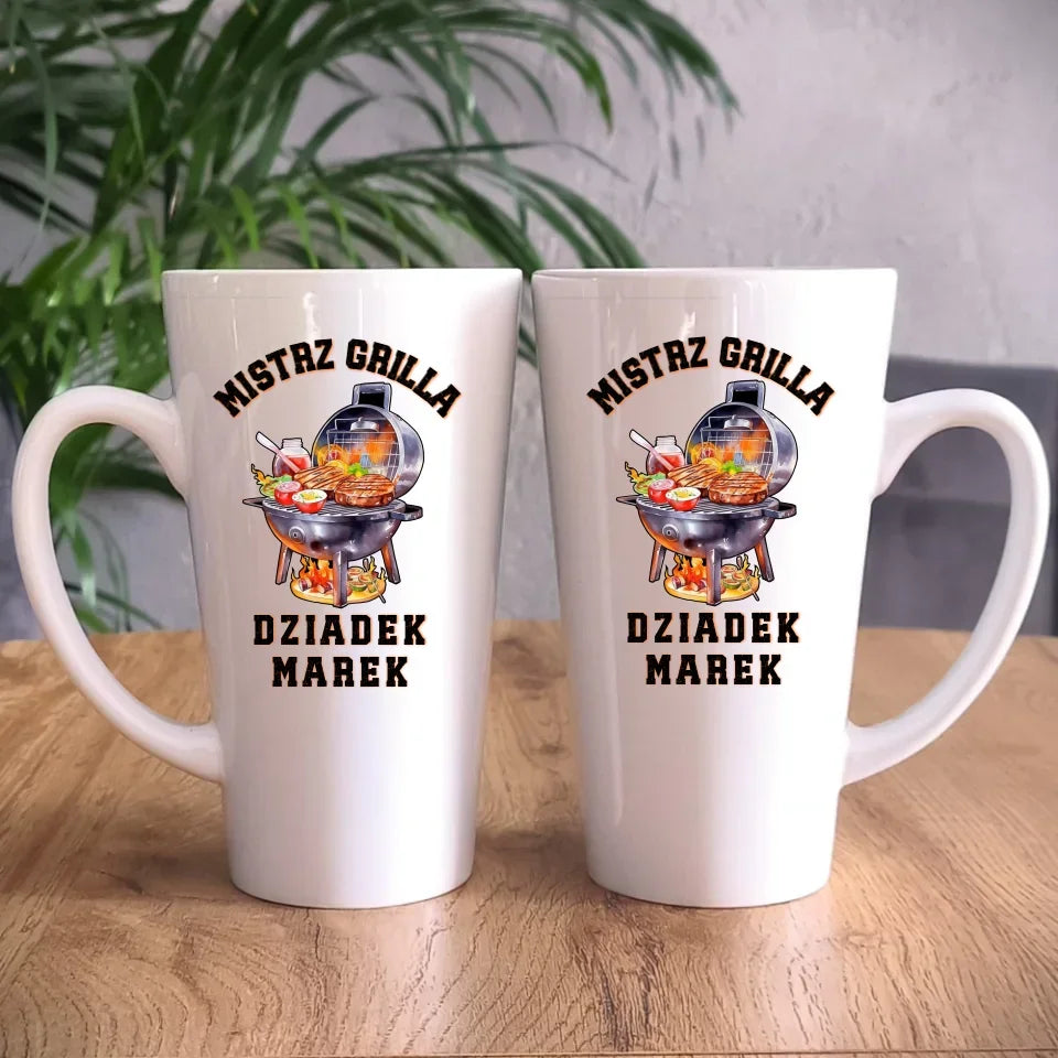 Dziadek mistrz grilla | Kubek dla dziadka D33 - StoryCups.pl