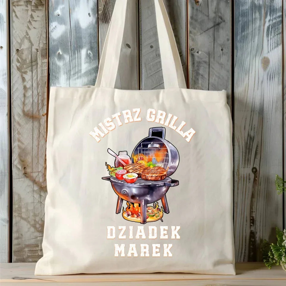Dziadek mistrz grilla | Torba dla dziadka D33 - StoryCups.pl