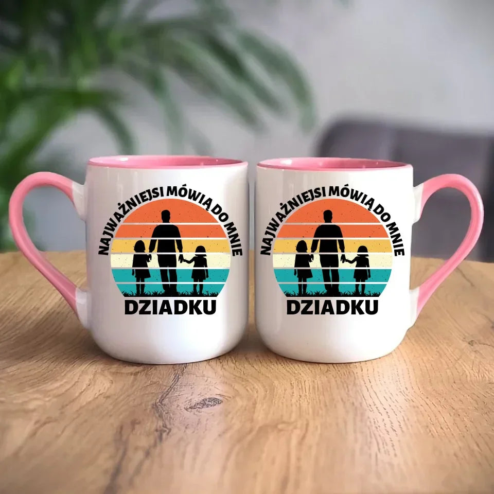 Najważniejsi mówią do mnie dziadku | Kubek dla dziadka D34 - StoryCups.pl