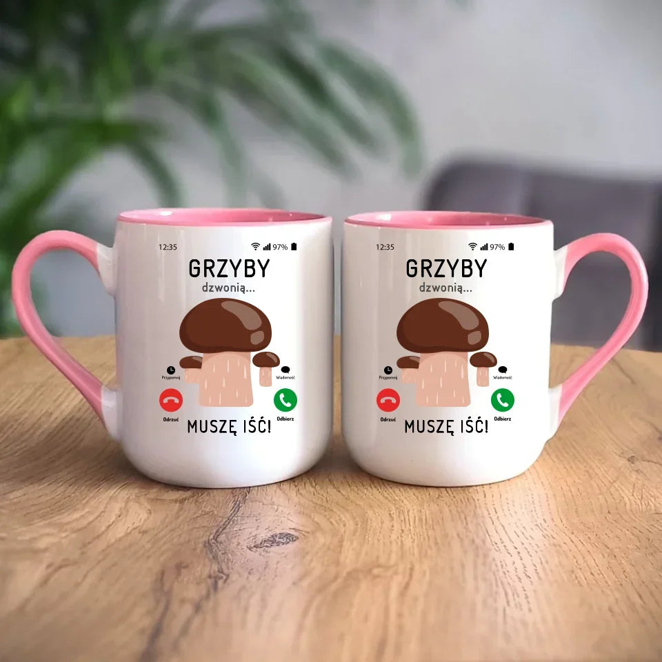 Grzyby dzwonią muszę iść | Kubek dla dziadka D36 - StoryCups.pl