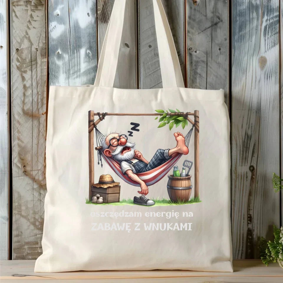 Oszczędzam energię | Torba dla dziadka D39 - StoryCups.pl