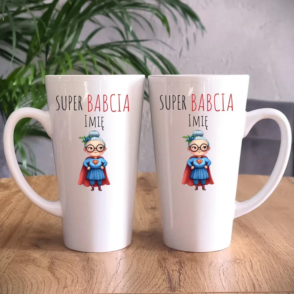 Super Babcia | Kubek z imieniem dla babci B02 - StoryCups.pl