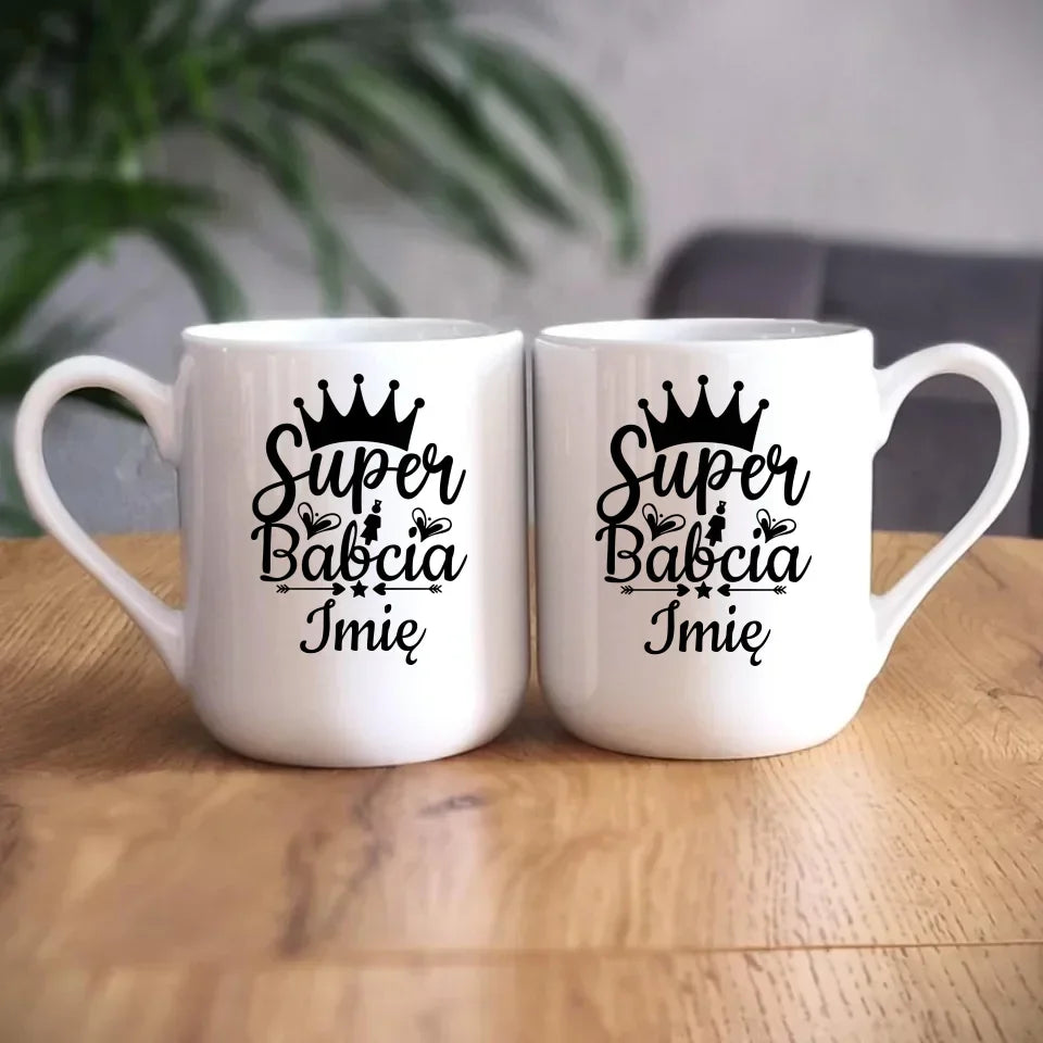 Super Babcia | Personalizowany kubek dla babci B03 - StoryCups.pl