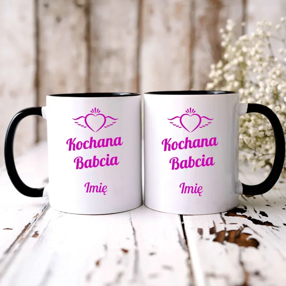 Kochana Babcia | Personalizowany kubek dla babci B05 - StoryCups.pl