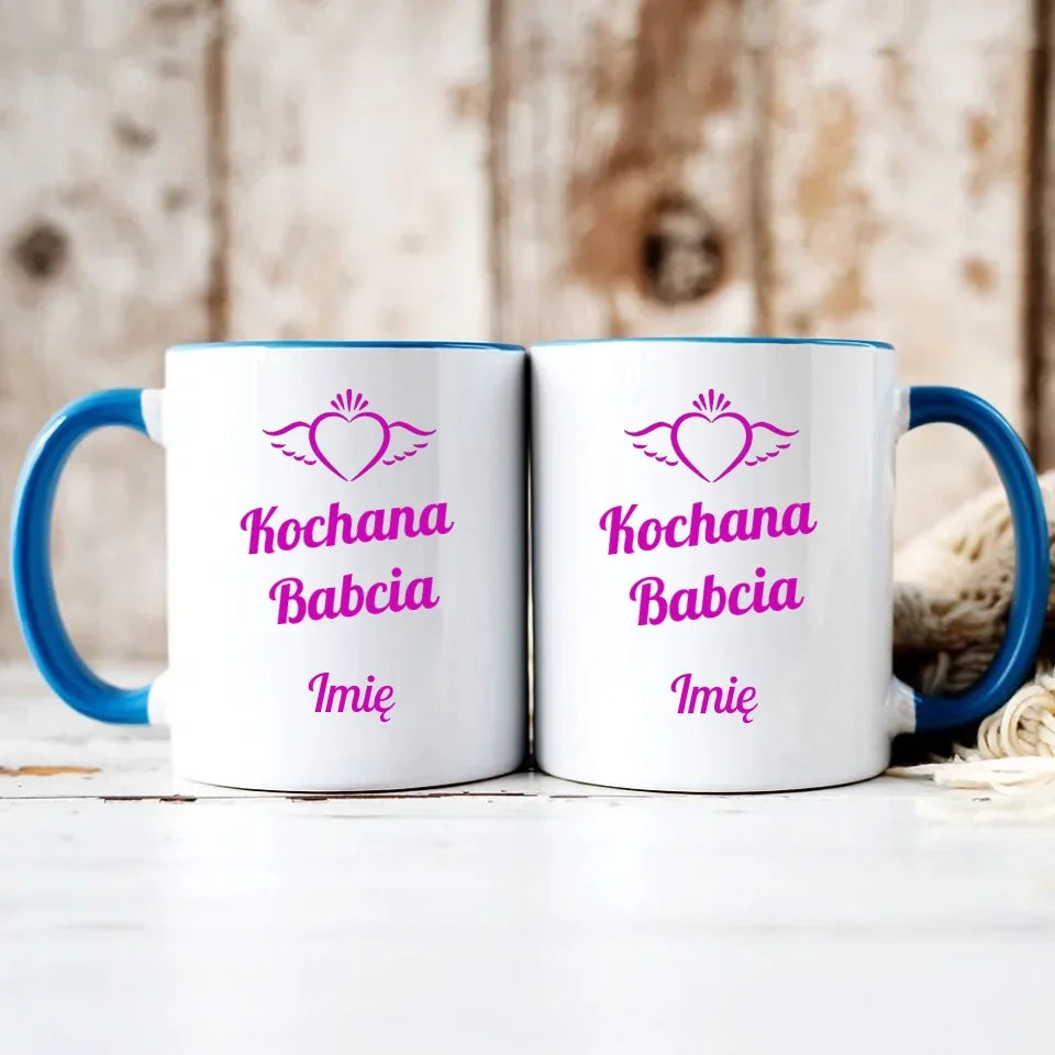 Kochana Babcia | Personalizowany kubek dla babci B05 - StoryCups.pl