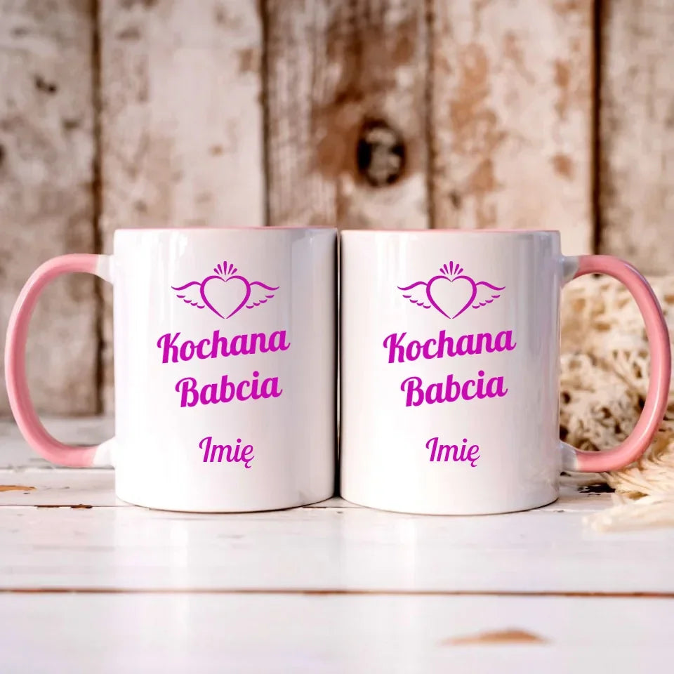 Kochana Babcia | Personalizowany kubek dla babci B05 - StoryCups.pl