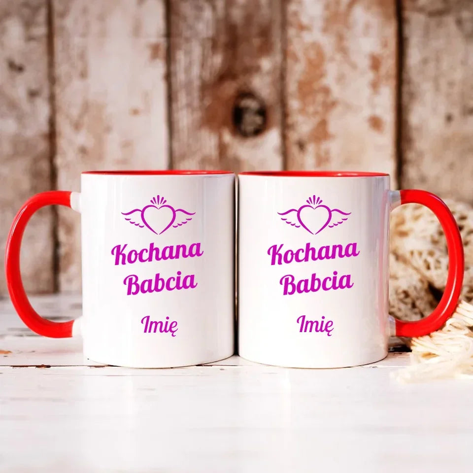 Kochana Babcia | Personalizowany kubek dla babci B05 - StoryCups.pl
