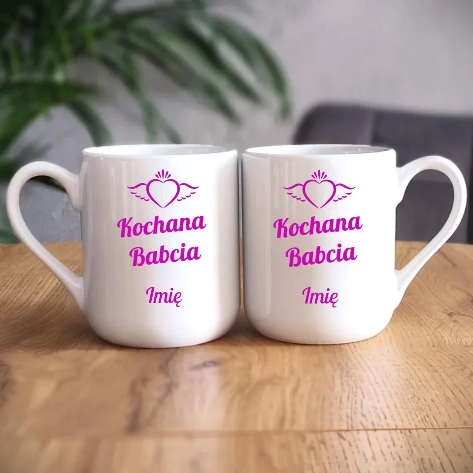 Kochana Babcia | Personalizowany kubek dla babci B05 - StoryCups.pl