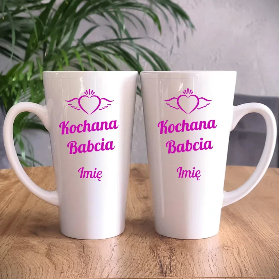 Kochana Babcia | Personalizowany kubek dla babci B05 - StoryCups.pl