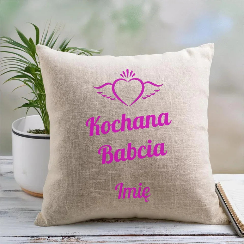 Kochana Babcia | Personalizowana poduszka dla babci B05 - StoryCups.pl