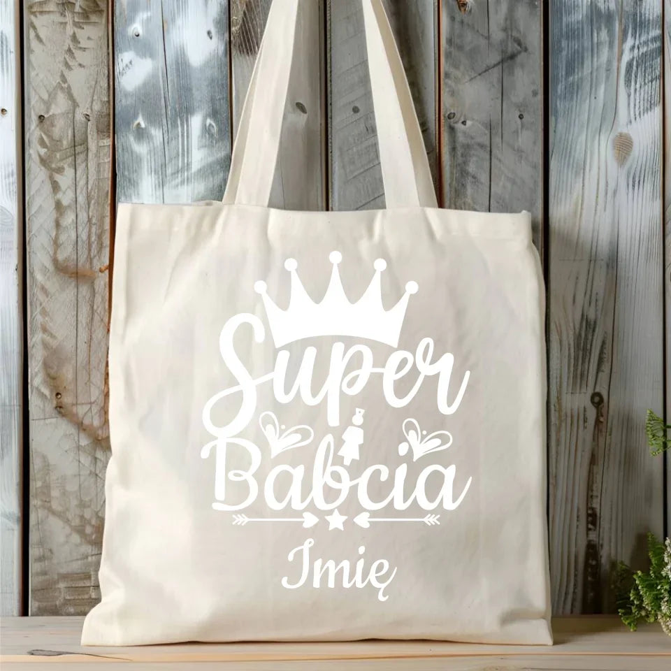 Super Babcia | Personalizowana torba dla babci B03 - StoryCups.pl