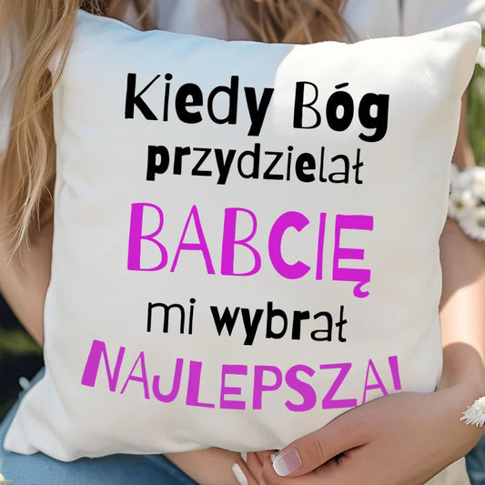 Poduszka dla babci - prezent na Dzień Babci, Urodziny, Święta