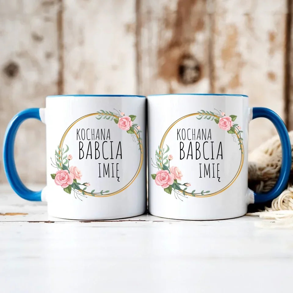 Kochana Babcia | Personalizowany kubek dla babci B10 - StoryCups.pl