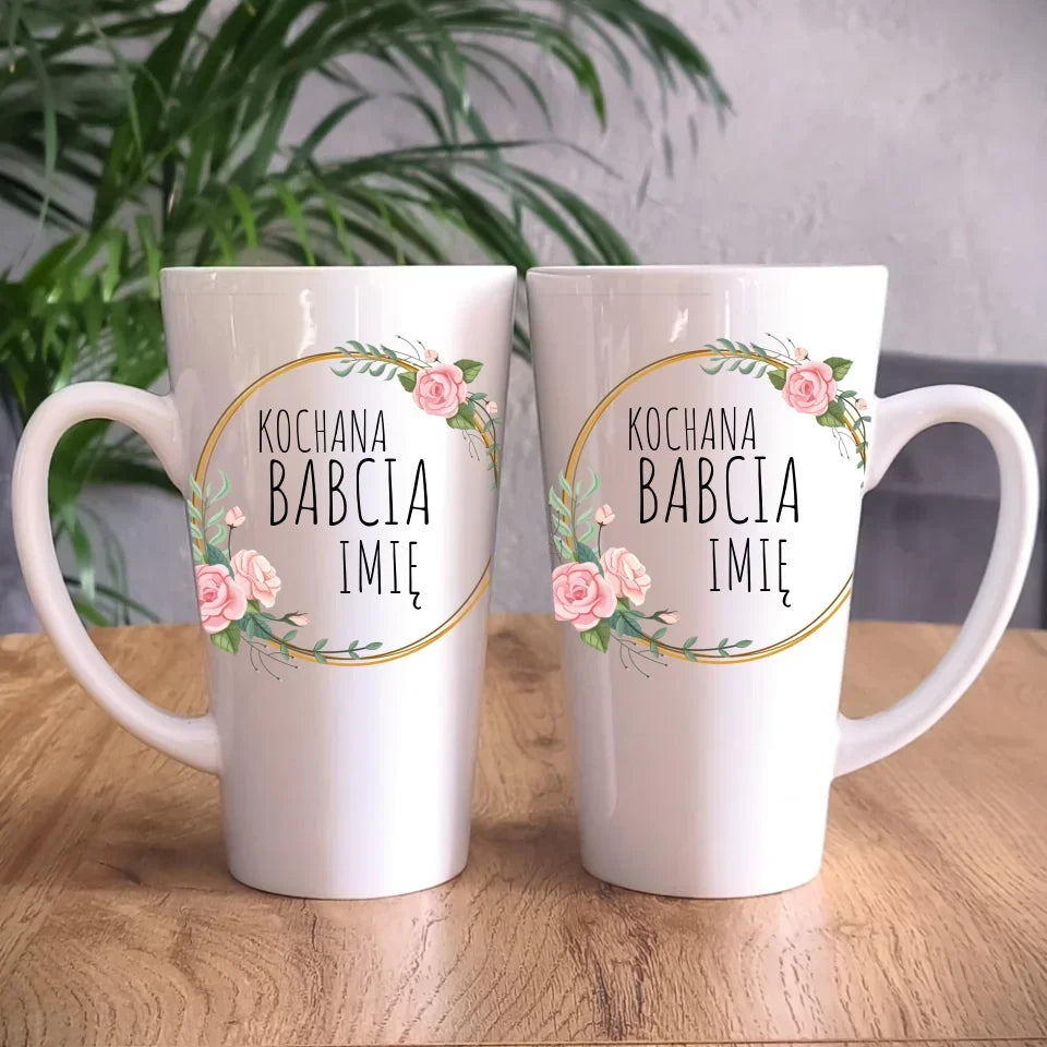 Kochana Babcia | Personalizowany kubek dla babci B10 - StoryCups.pl