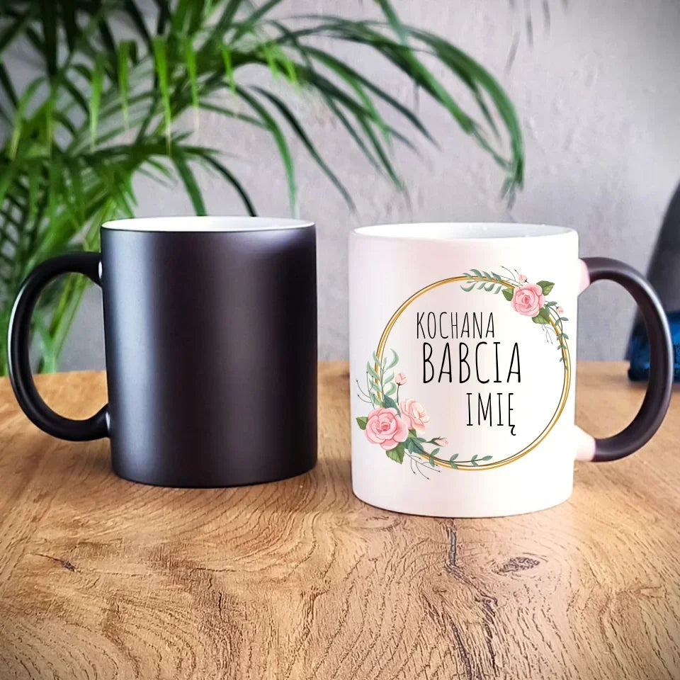 Kochana Babcia | Personalizowany kubek dla babci B10 - StoryCups.pl