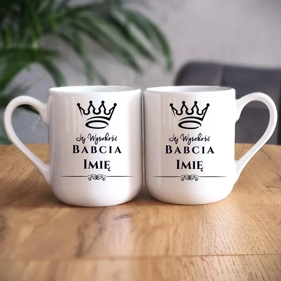 Jej Wysokość Babcia | Personalizowany kubek dla babci B11 - StoryCups.pl