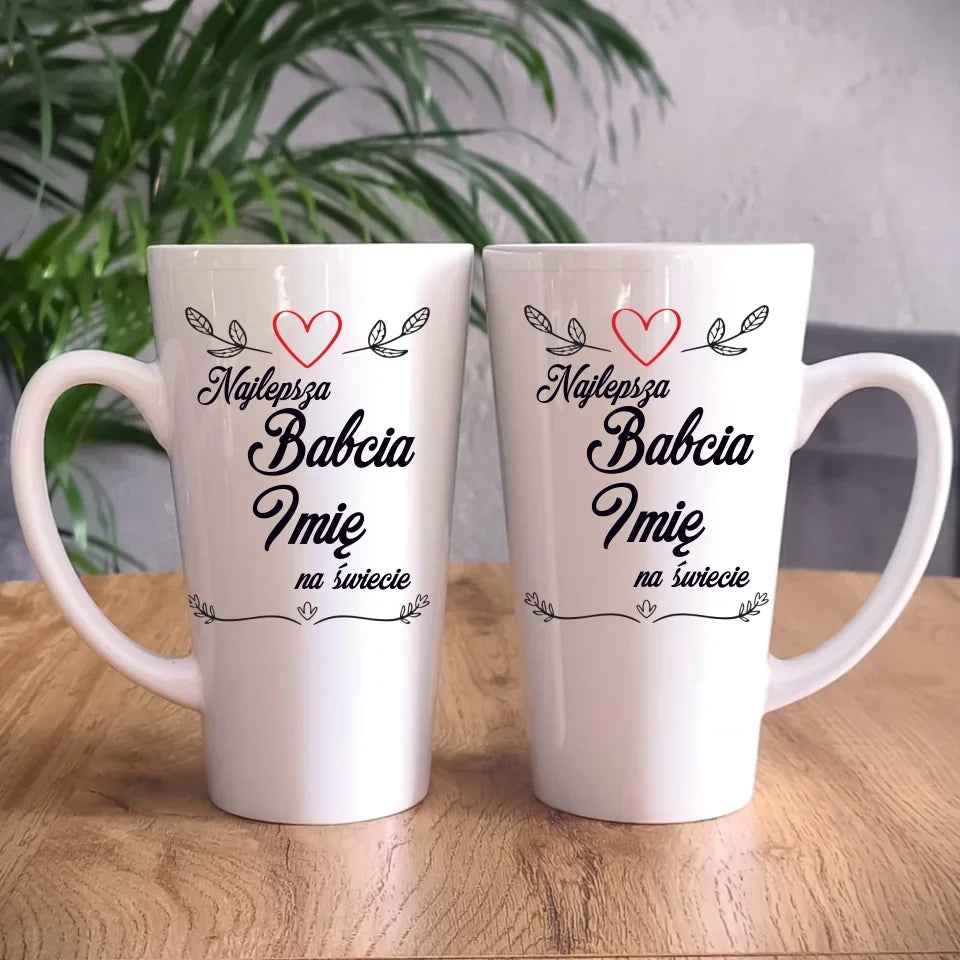 Najlepsza Babcia na Świecie | Personalizowany kubek dla babci B12 - StoryCups.pl