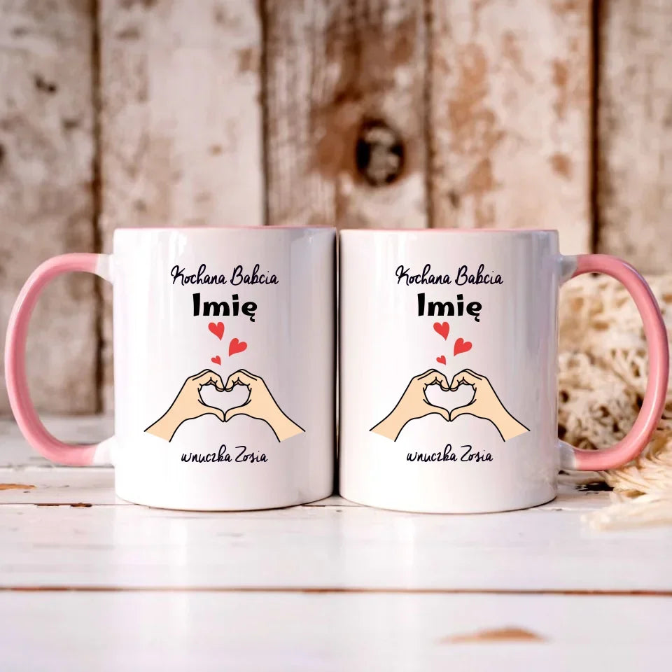 Kochana Babcia | Personalizowany kubek dla babci B13 - StoryCups.pl