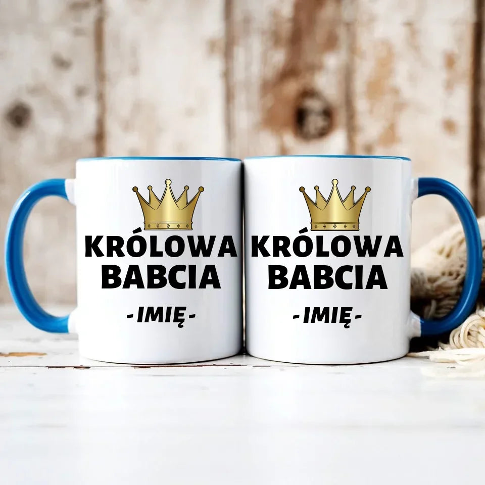 Królowa Babcia | Personalizowany kubek dla babci B17 - StoryCups.pl