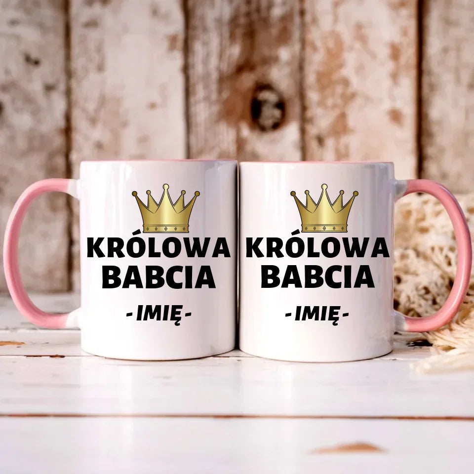 Królowa Babcia | Personalizowany kubek dla babci B17 - StoryCups.pl