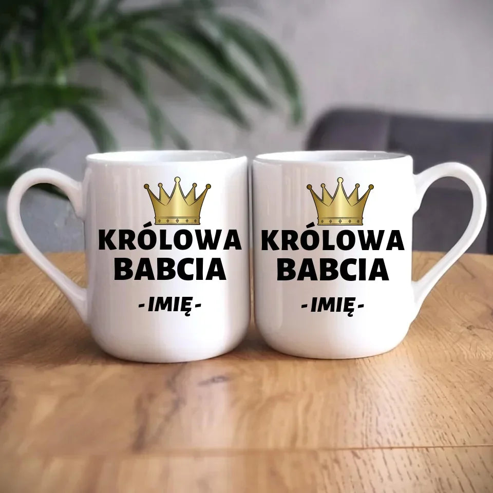 Królowa Babcia | Personalizowany kubek dla babci B17 - StoryCups.pl