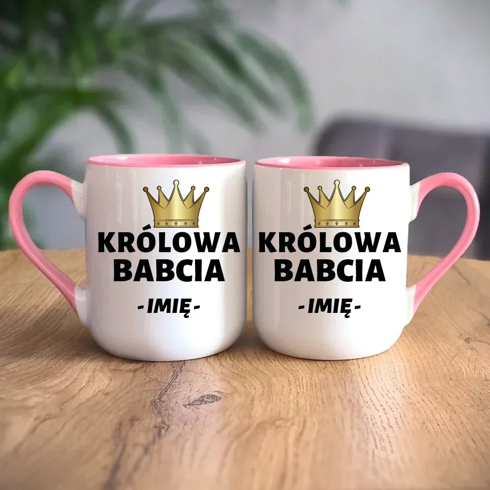 Królowa Babcia | Personalizowany kubek dla babci B17 - StoryCups.pl
