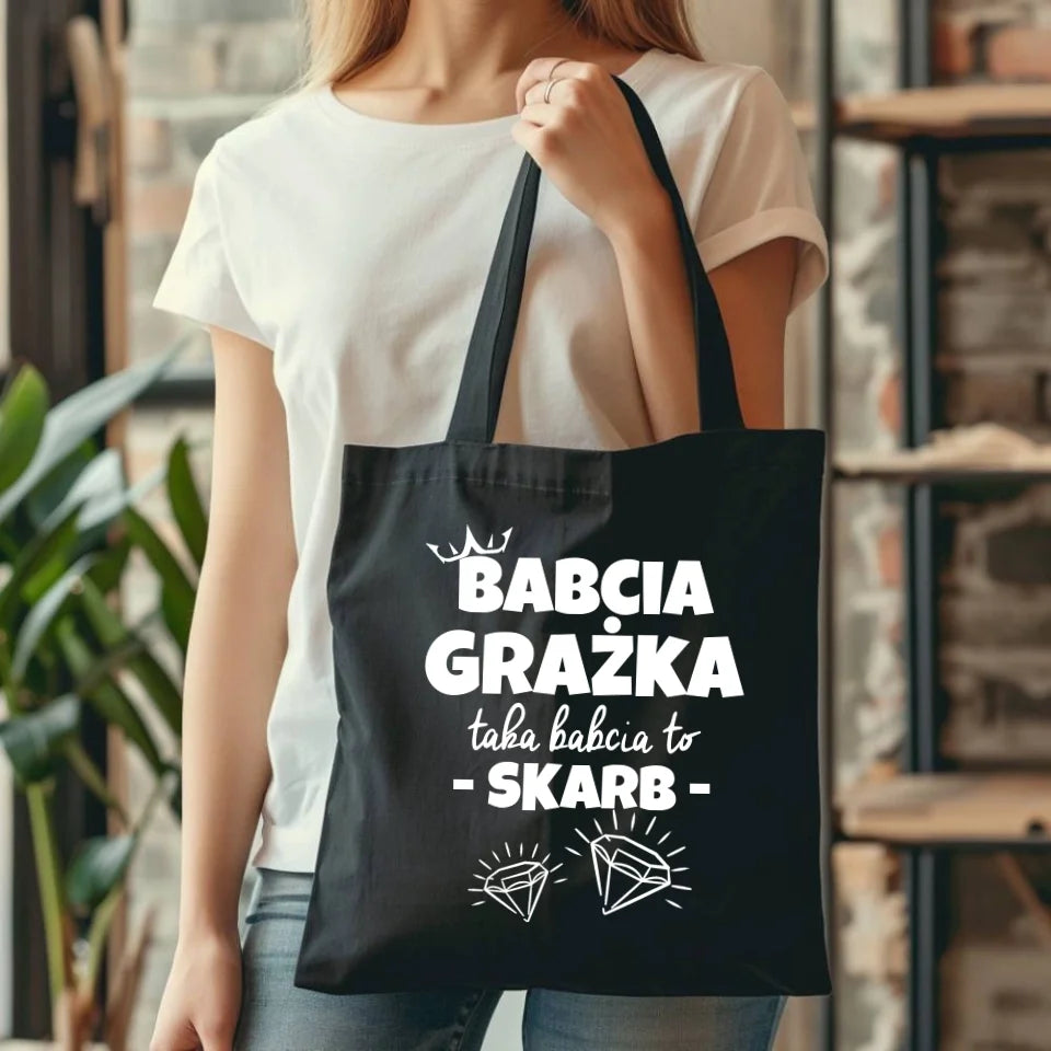 Torba dla babci - prezent na Dzień Babci, Święta, Urodziny