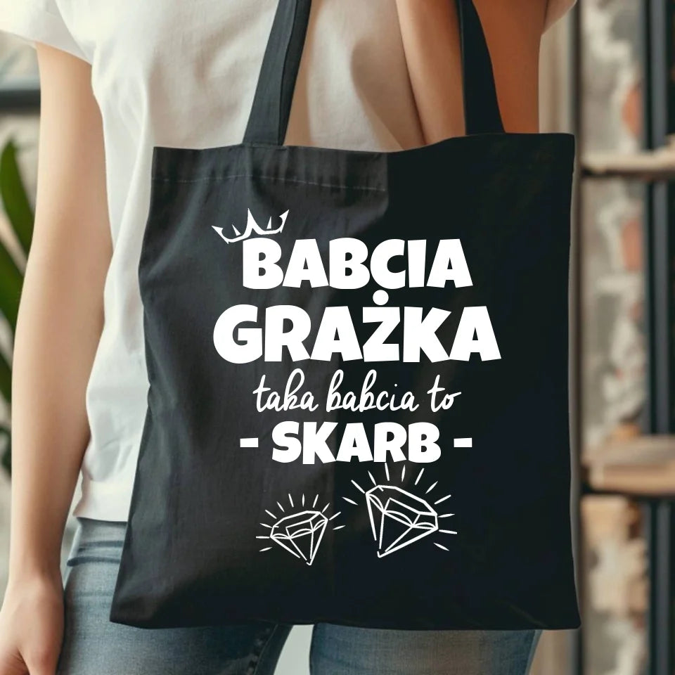 Torba dla babci - prezent na Dzień Babci, Święta, Urodziny